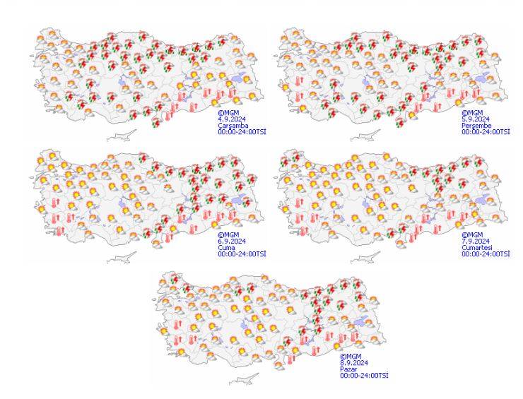 Meteoroloji saat verip 13 ili uyardı! Gök gürleyecek, sağanak vuracak 16